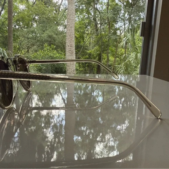 Krewe St. Louis sunglasses in clear and silver - Picture 2 of 6